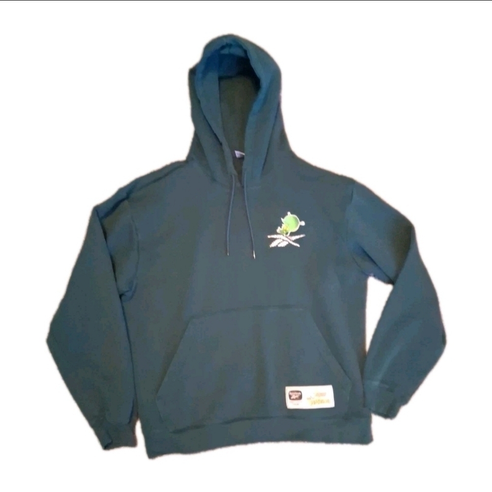 Reebok x The Jetsons x The Flinstones 90s Cartoon Green Hoodie XL Retro RARE